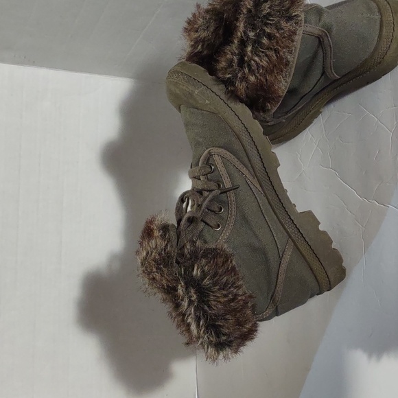 Joe Boxer Canvas Fur Lined Boots - Picture 4 of 7